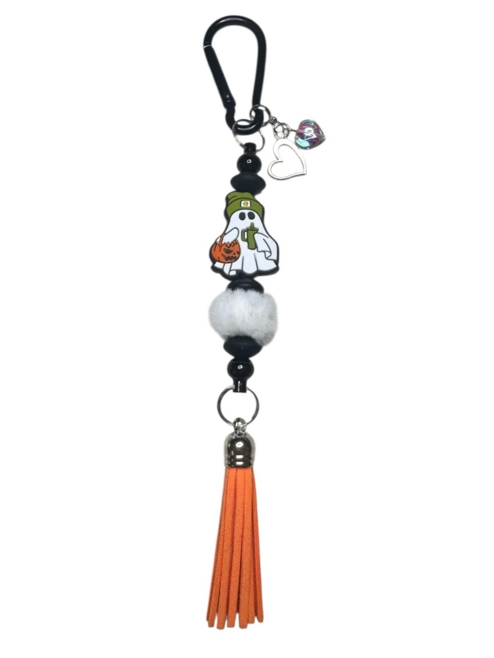 IT’S ALL ABOUT THE BEANIE-Ghost Tassel Keychain Charm